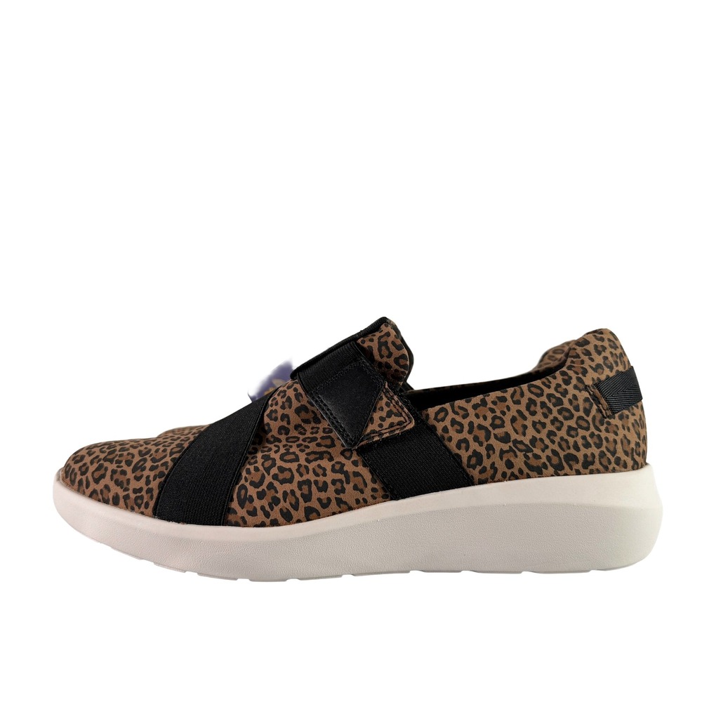 Clarks Collection Kayleigh Charm Cheetah Print Slip On Shoes Women 8.5 M NWOB